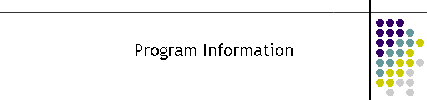 Program Information